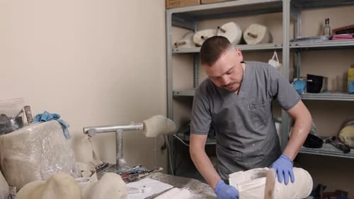 Crafting a Prosthetic Leg in Workshop