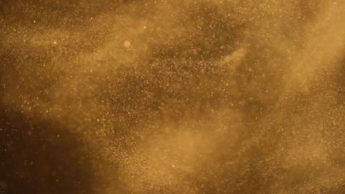 Dust particles flying