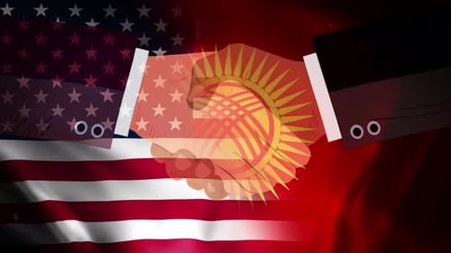 United States and Kyrgyzstan political agreements 4K