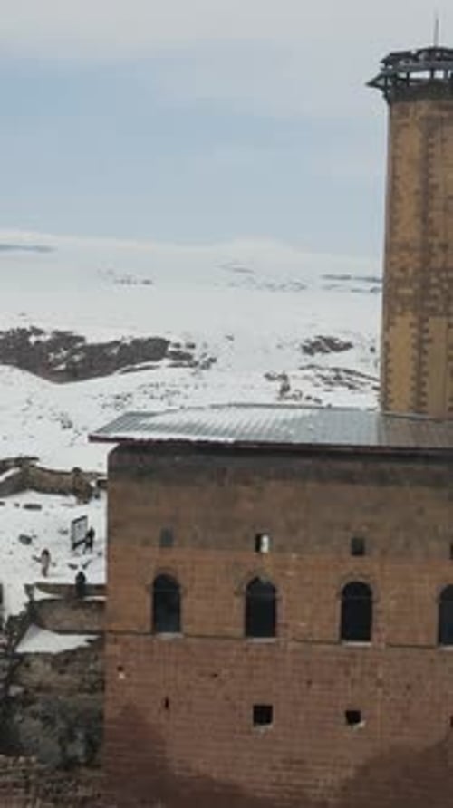 Snowy Historical Ruins