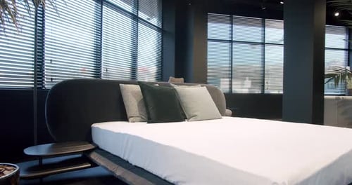 Modern Bedroom Interior with Contemporary Design Bed