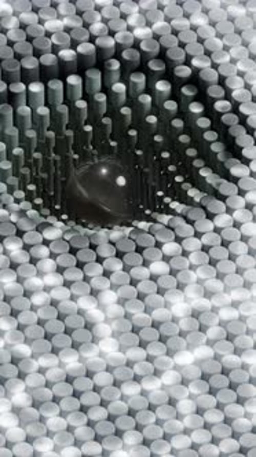 Wavy Geometric 3d Loop Animation