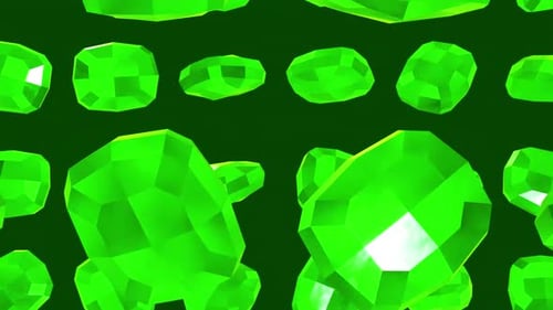Vibrant Green Gemstone Pattern