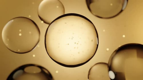 Golden Fluid Spheres Logo Reveal
