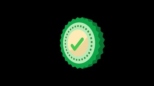 Green Verified Checkmark Badge Icon For Social Media