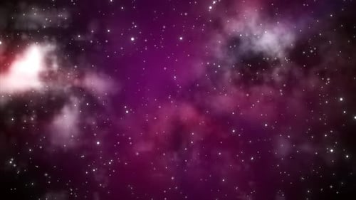 Twinkling Stars and Nebulae Cosmic Space Background