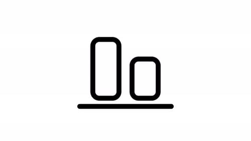 vertical alignment line icon animation