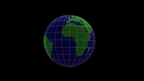 Globe Rotation Alphakanal