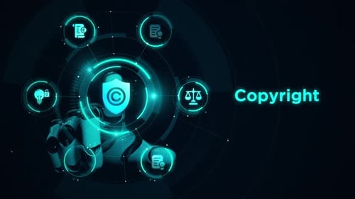 Copyright robotic touchscreen