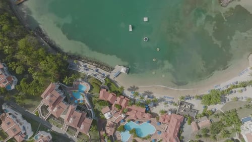 Top down view of Windjammer Landing Villa Beach Resort in St. Lucia