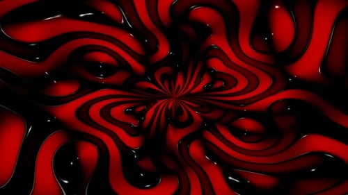 Background with Red and Black Waves of Plasma, Unique Design, 3D Render, Exclusive, Reflection
