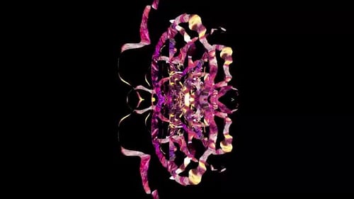 Abstract Crystal Kaleidoscope Expansion Loop