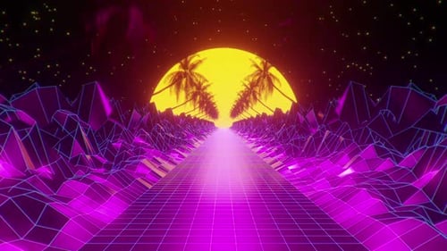 80s Coconut Tree Hd