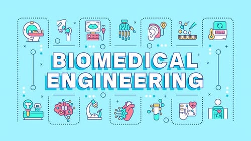 Biomedical engineering word cloud animation