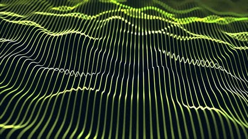 Dynamic Abstract Waveform Grid Background Animation