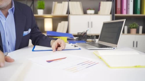 Fun and happy businessman, close-up.