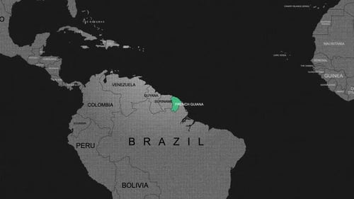 Futuristic World Map Zoom with Country Highlight and Location Pin