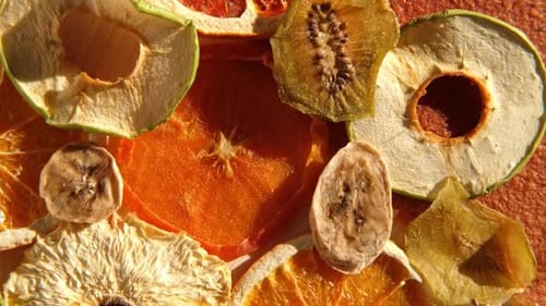 Assorted Dried Fruits in Bright Daylight