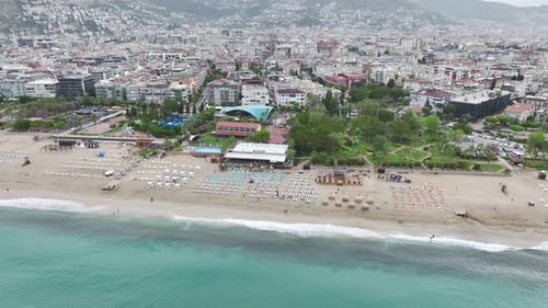 Rain's Embrace Aerial of Alanya and the Mediterranean