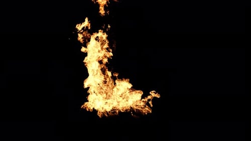 Realistic Fire Bursts and Dynamic Flame Elements