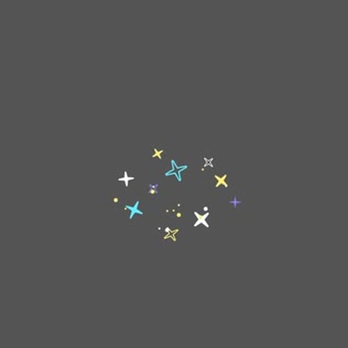 Colorful Twinkling Star Pop Animation