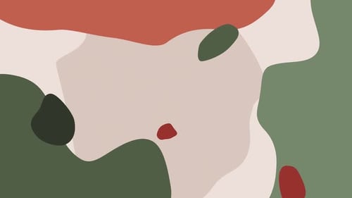 Abstract Colorful Red Doodle Background