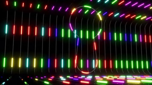 Track Neon Led Lights Inside Glass Tubes Dor Hole Sign Able to Loop Seamless