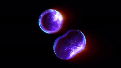 Fluid Microscopic Cell Division and Merging Animation