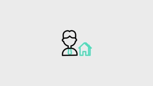 Real Estate Agent Animated Icon V1
