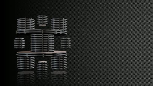 Dynamic Geometric Stacks Build in Abstract Animation