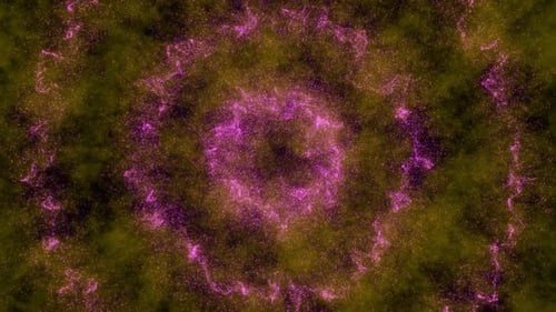 Abstract Background Loop Energy Field Abstract Pink Circular Form 3D Animation of Shining Energy