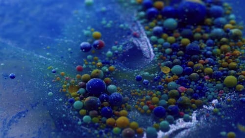 Abstract Spheres Floating in Space