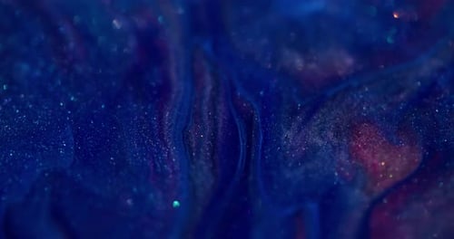 Abstract Ink Mix Creating a Cosmic Space