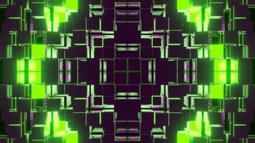 Lime And Purple Square Strobe Background Vj Loop In 4K