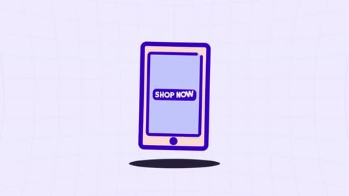 E-commerce Tablet Displaying Shopping Cart and Shop Now Button