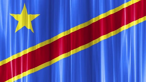 Democratic Republic of Congo Flag Waving Animation
