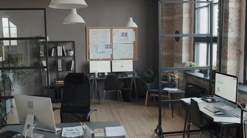 Lighted Office Workplace