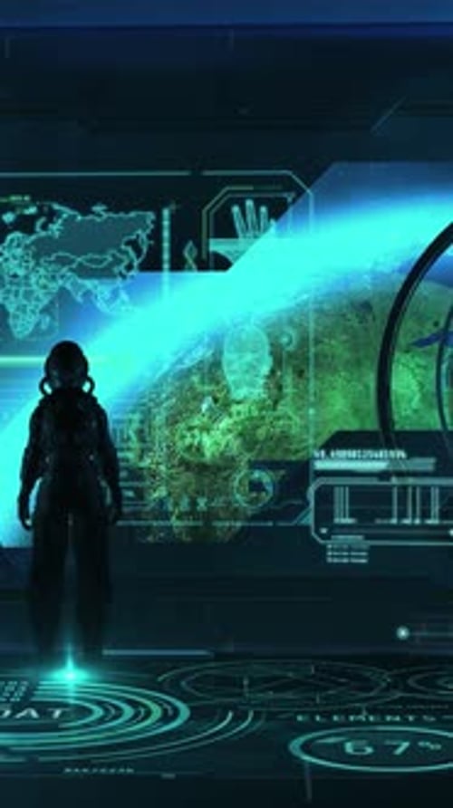Le voyage dans l'espace du futur : rendu 3D