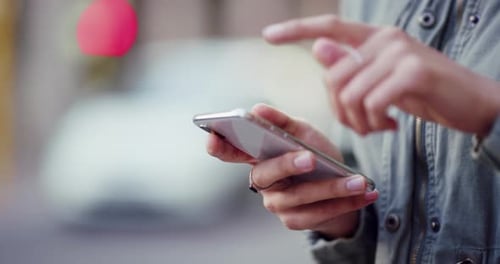 Finding her way around town with the help of technology