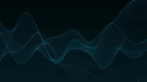 Big Data Visualization Abstract Pink Background Wave Flow of Particles Big Data Transfer