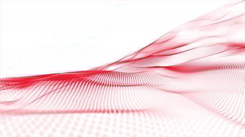 Particles Wave Background Red Loop V3