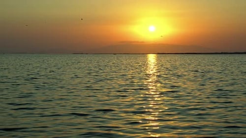Beautiful Sea Sunset Landscape Seascape