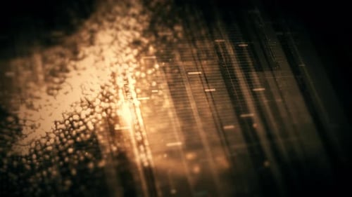 Futuristic Digital Data Stream Background Animation