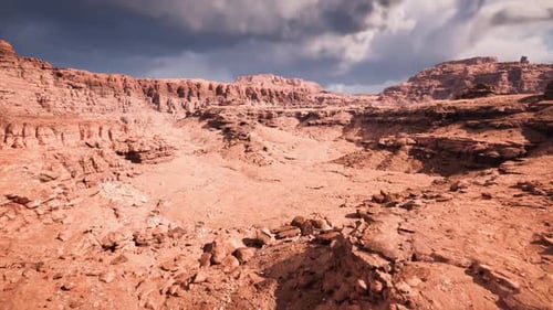Colorful Canyon Displaying Layered Cliffs and Expansive Horizons