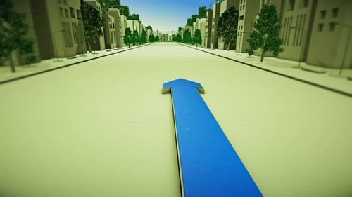 Growth Arrow In The City 4K V.1