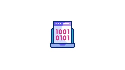 Binary Code Animated Icon