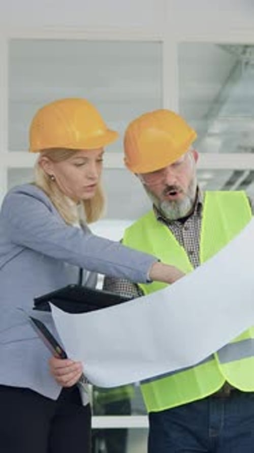 Building Industry Concept Where Goodlooking Smart Purposeful Experienced Female Customer and