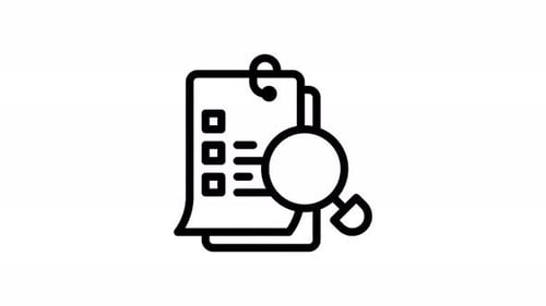 Animation Search Document Icon