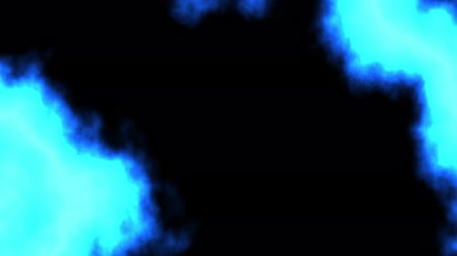 Glow fluid, energy, fractal particle motion animation