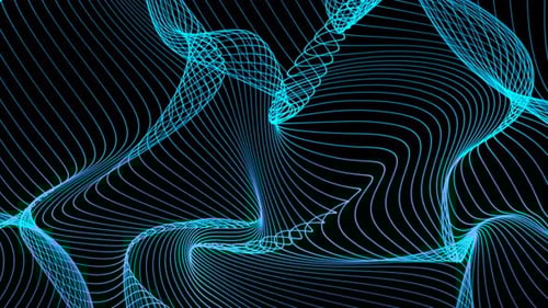 Abstract Digital Wave Lines Moving Background Animation